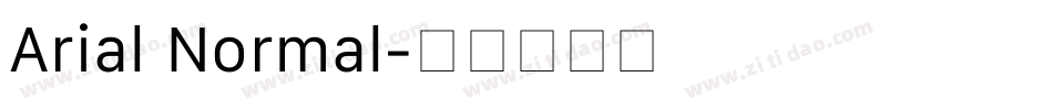 Arial Normal字体转换